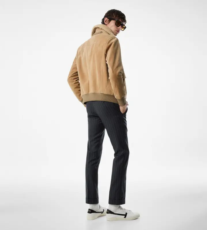 CASHMERE SUEDE BLOUSON SAND online
